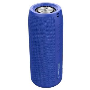 Blue portable bluetooth speaker